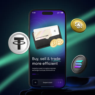 Aplicación de trading de Lucero Bitivo mostrada en un teléfono móvil